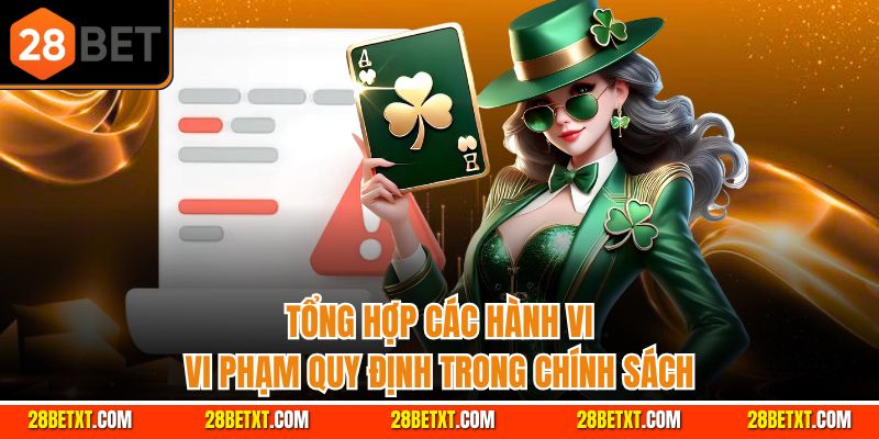 Tổng hợp các hành vi vi phạm quy định trong chính sách 